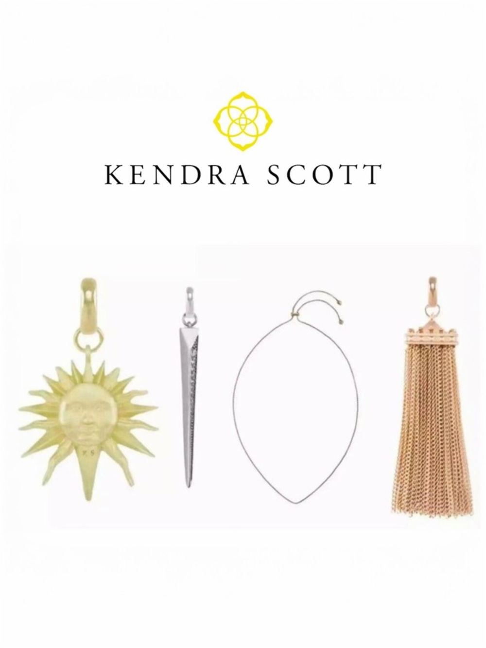 Kendra Scott Sun & Tassel Charm Necklace Set